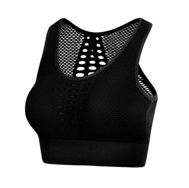 Breathable Mesh Sports Bra