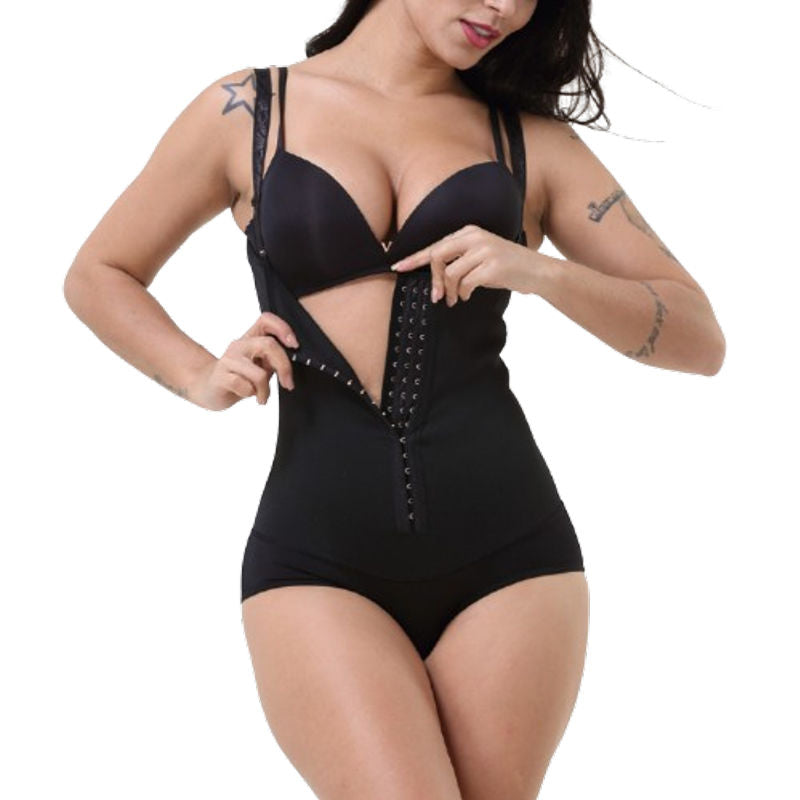 Rubber Buttoned Body Shaper
