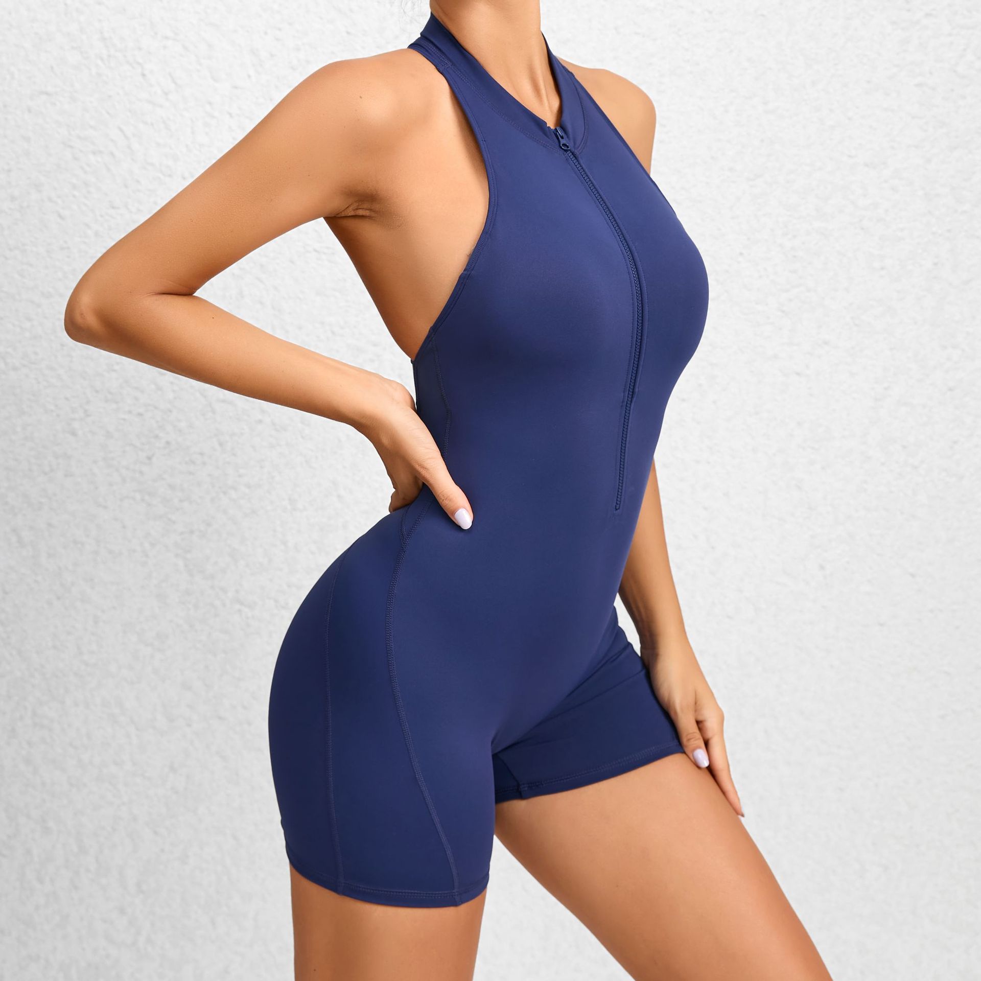 Zippered Yoga Shapewear Jumpsuit