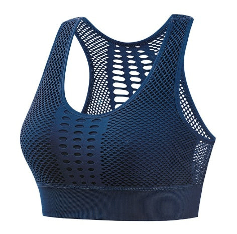 Breathable Mesh Sports Bra