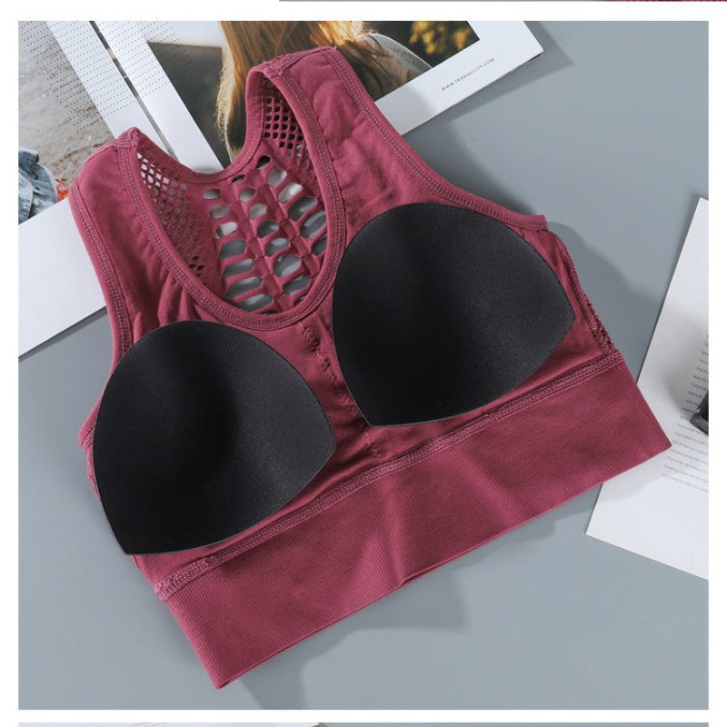 Breathable Mesh Sports Bra