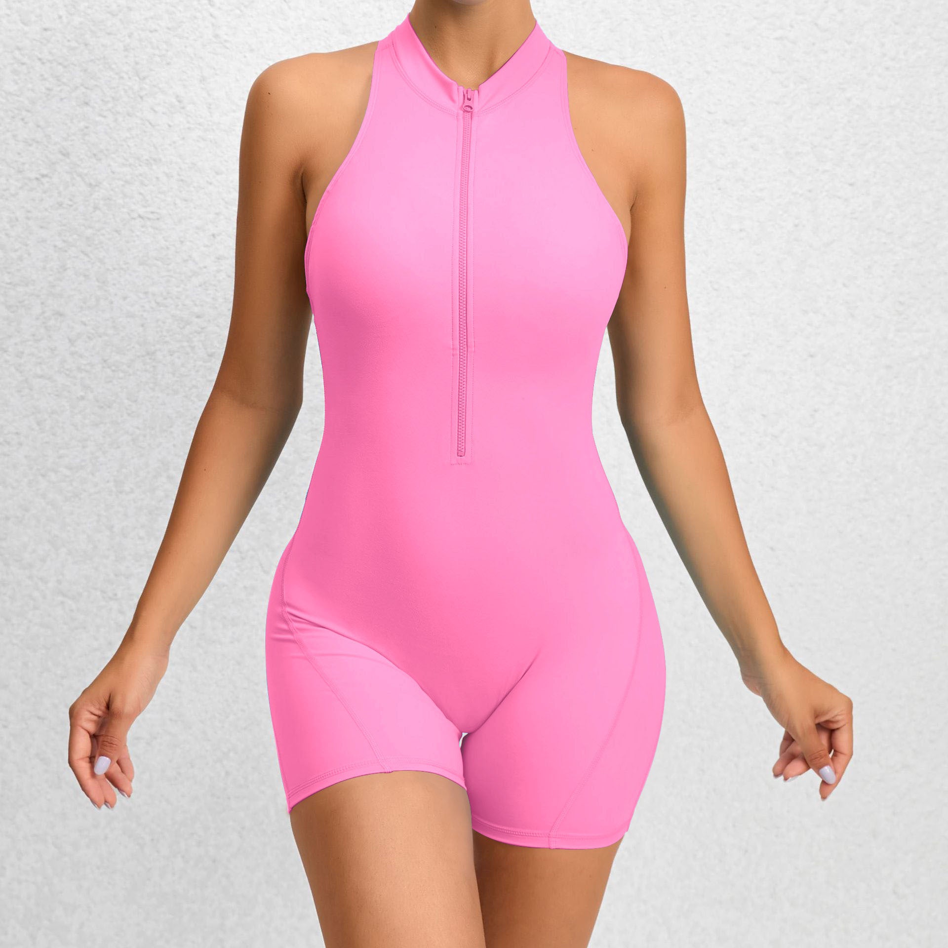Zippered Yoga Shapewear Jumpsuit